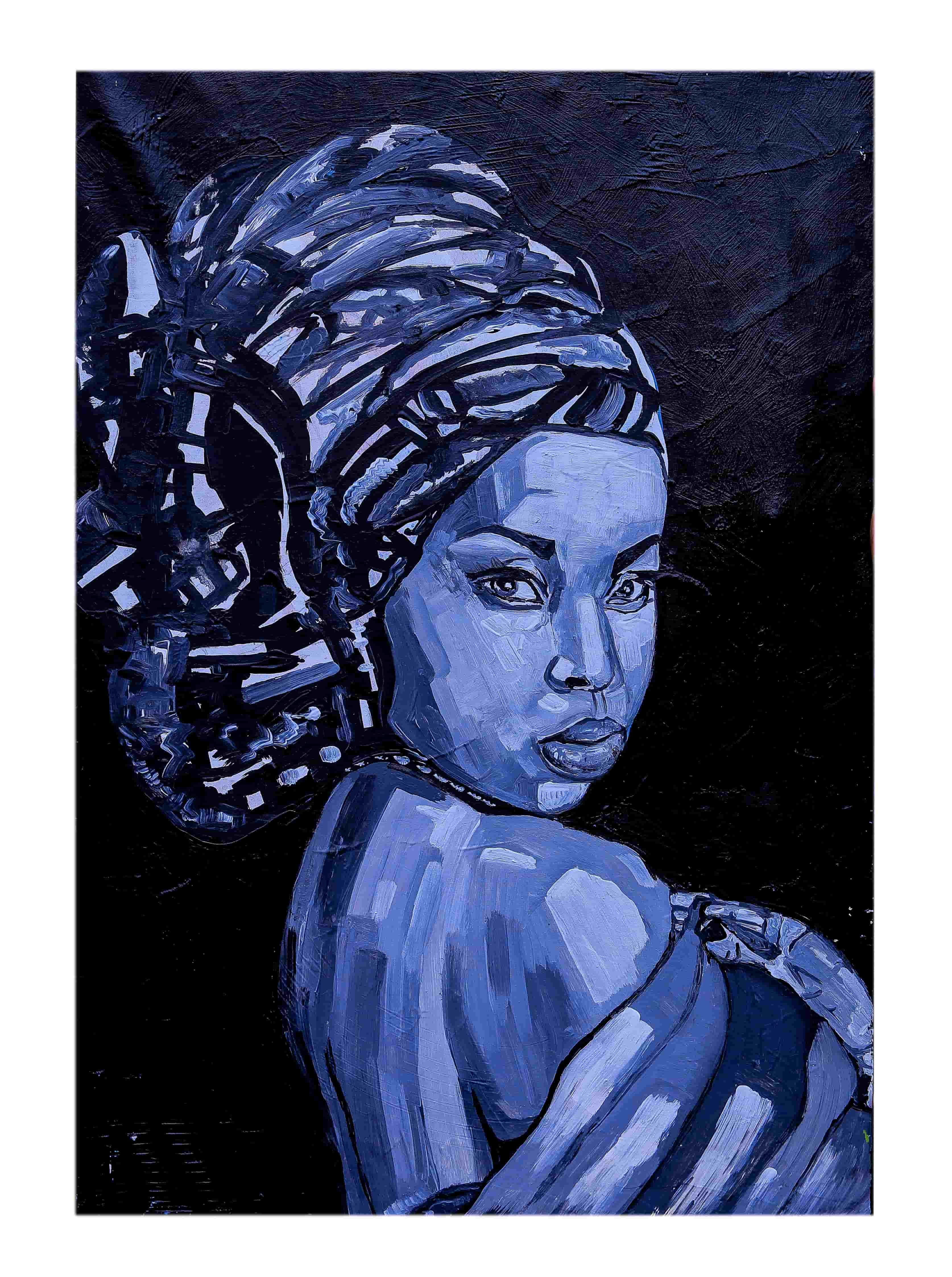 Dark Grey Young Woman