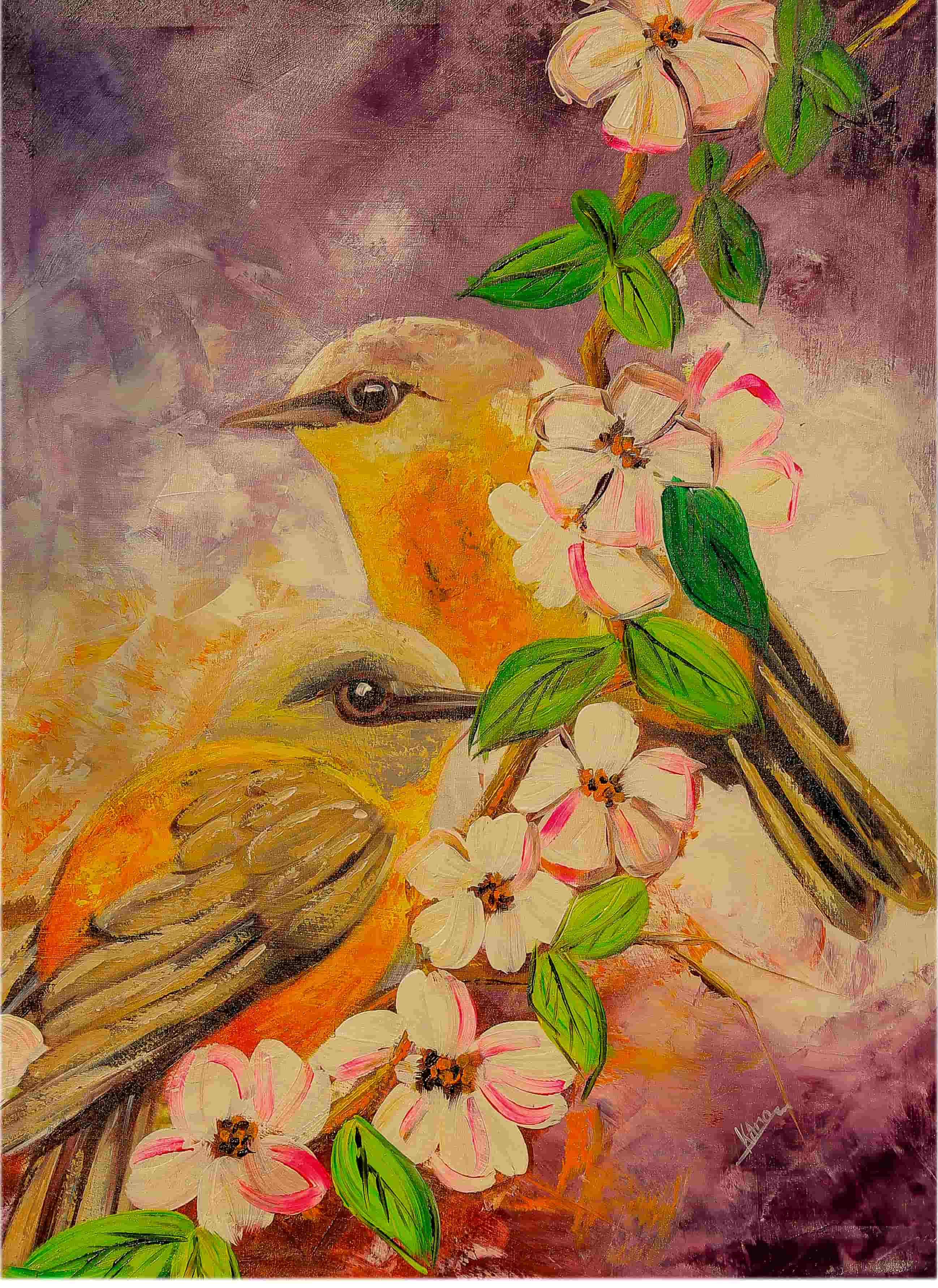 Bird in Flowers